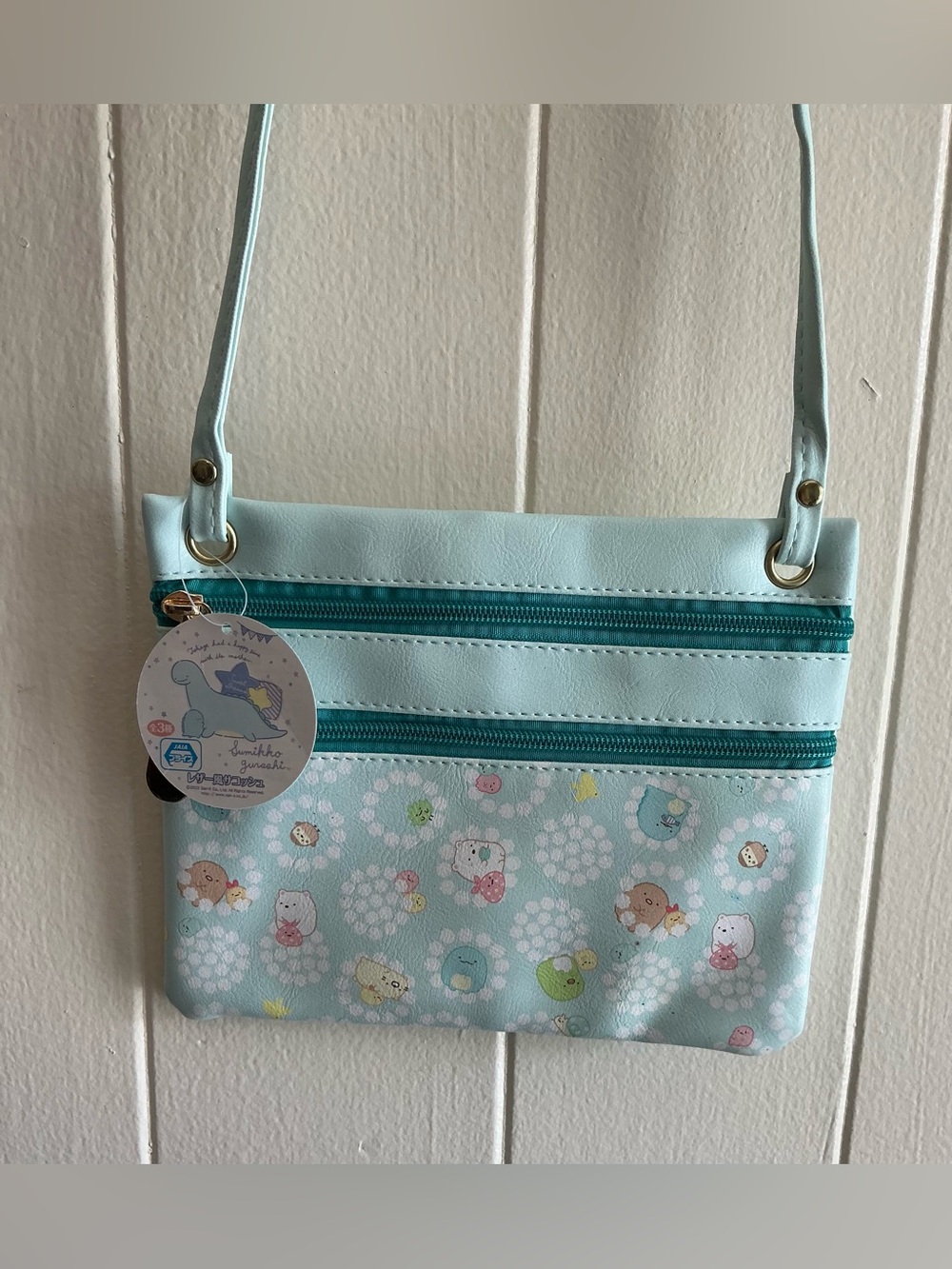 Rare NWT Sumikko Gurashi 2022 San-X Double Zip Crossbody Handbag Bag